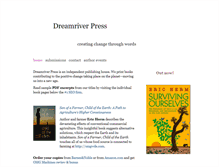 Tablet Screenshot of dreamriverpress.com